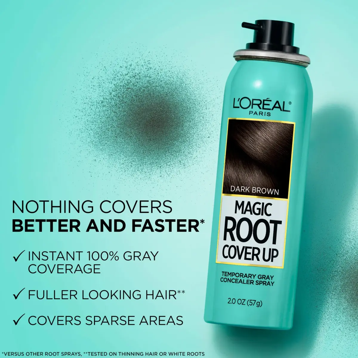 L'Oreal Paris Magic Root Cover Up Gray Hair Spray, Dark Blonde 59ml (2 oz) | Ammonia-Free Temporary Root Concealer - view 2