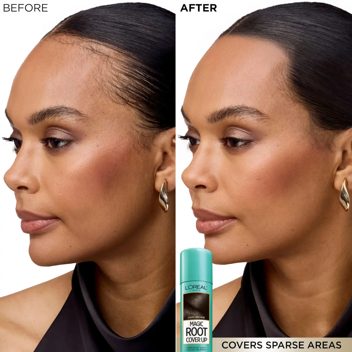 L'Oreal Paris Magic Root Cover Up Medium Brown Spray | 59ml (2 oz) Temporary Gray Coverage - view 6
