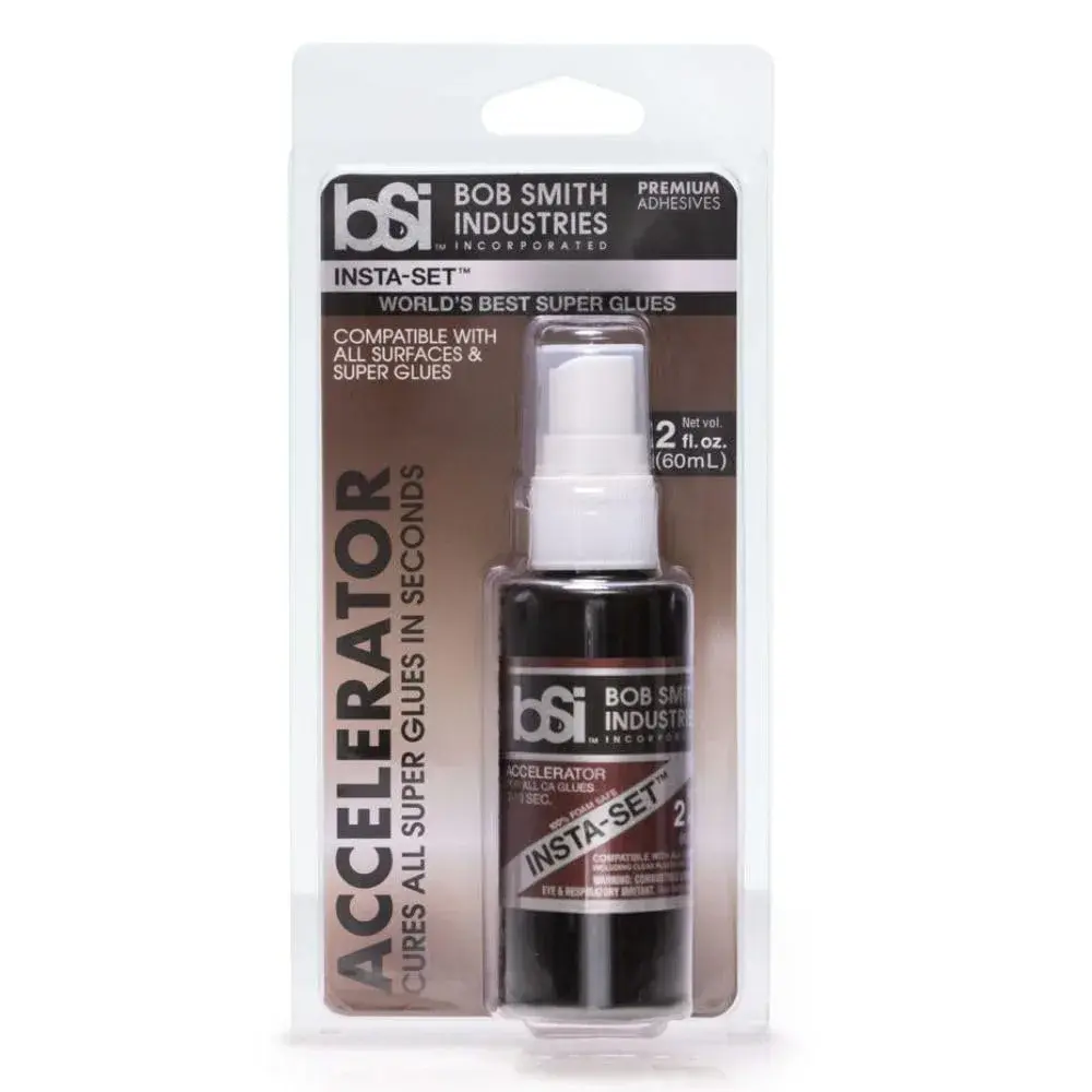 Bob Smith Industries Insta-Set Accelerator 60ml (2 fl oz) | Bonds Instantly on Most Surfaces - main product image