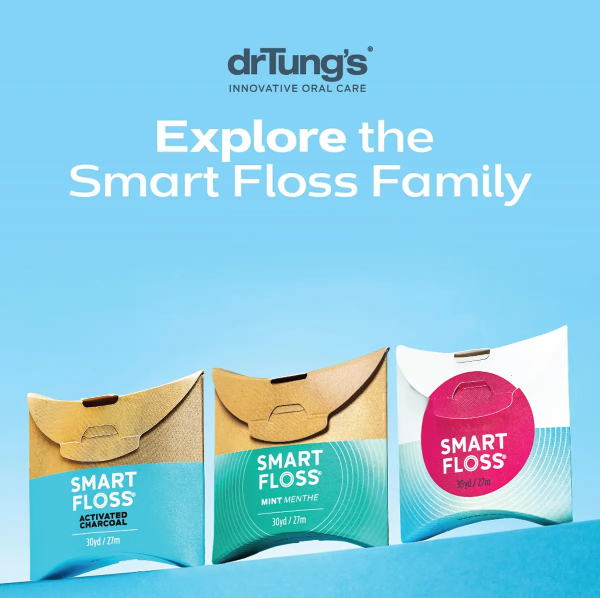 drTung's Smart Floss - Expanding Natural Waxed Dental Floss Pack of 2 | Clinically Proven 55% More Plaque Removal - view 7