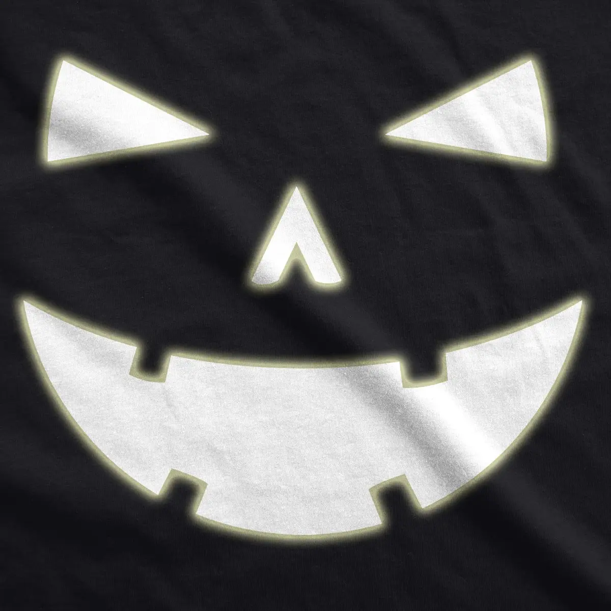 Crazy Dog T-Shirts Halloween Mens Happy Tooth Pumpkin Face Glow in The Dark Tees Black 5XL | Spooky, Funny & Comfortable - view 2