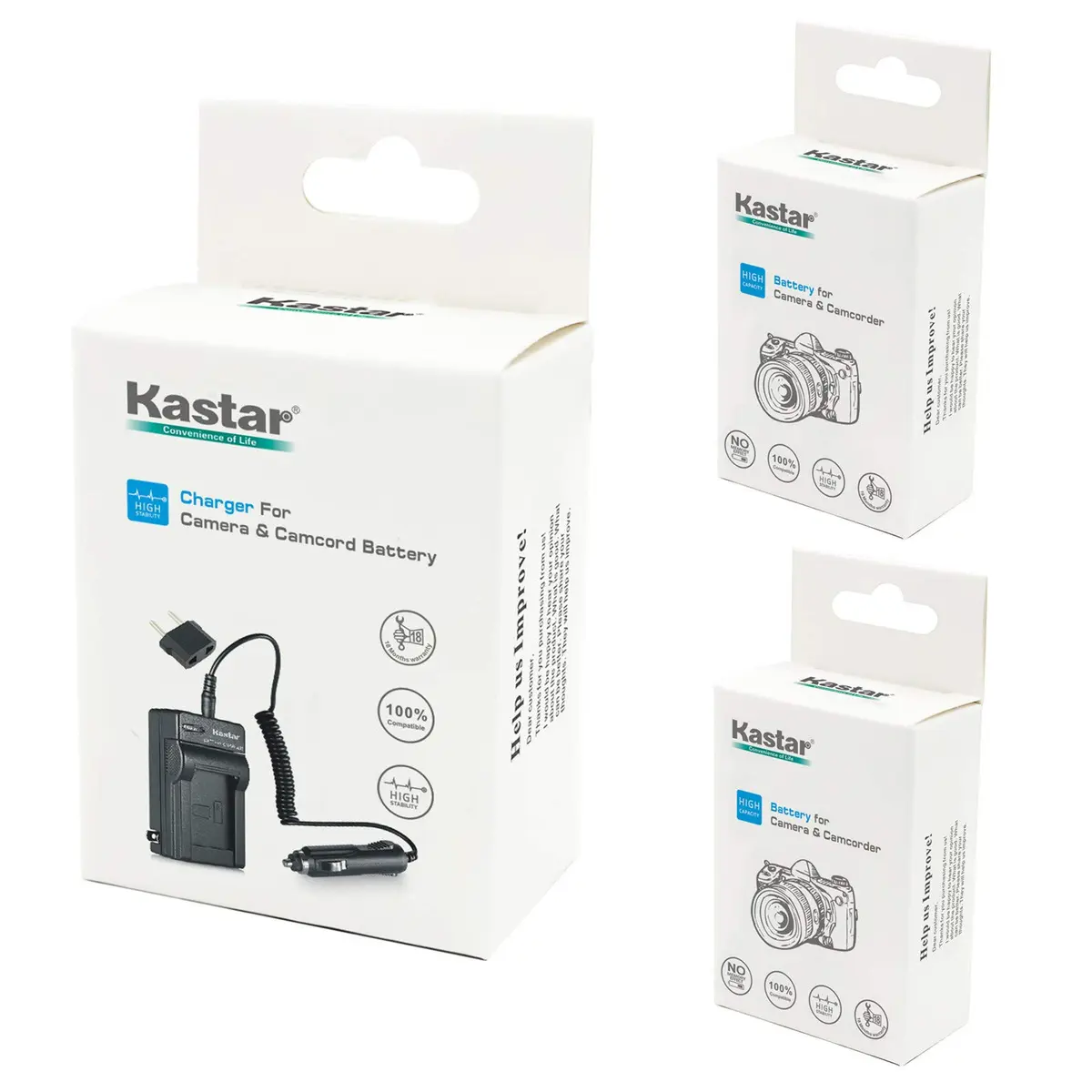 Kastar NP-FR1 Battery 2-Pack & Charger Kit for Sony NPFR1, DSC Models | 18-Month Warranty, 2 Batteries, Travel & Car Chargers - view 5
