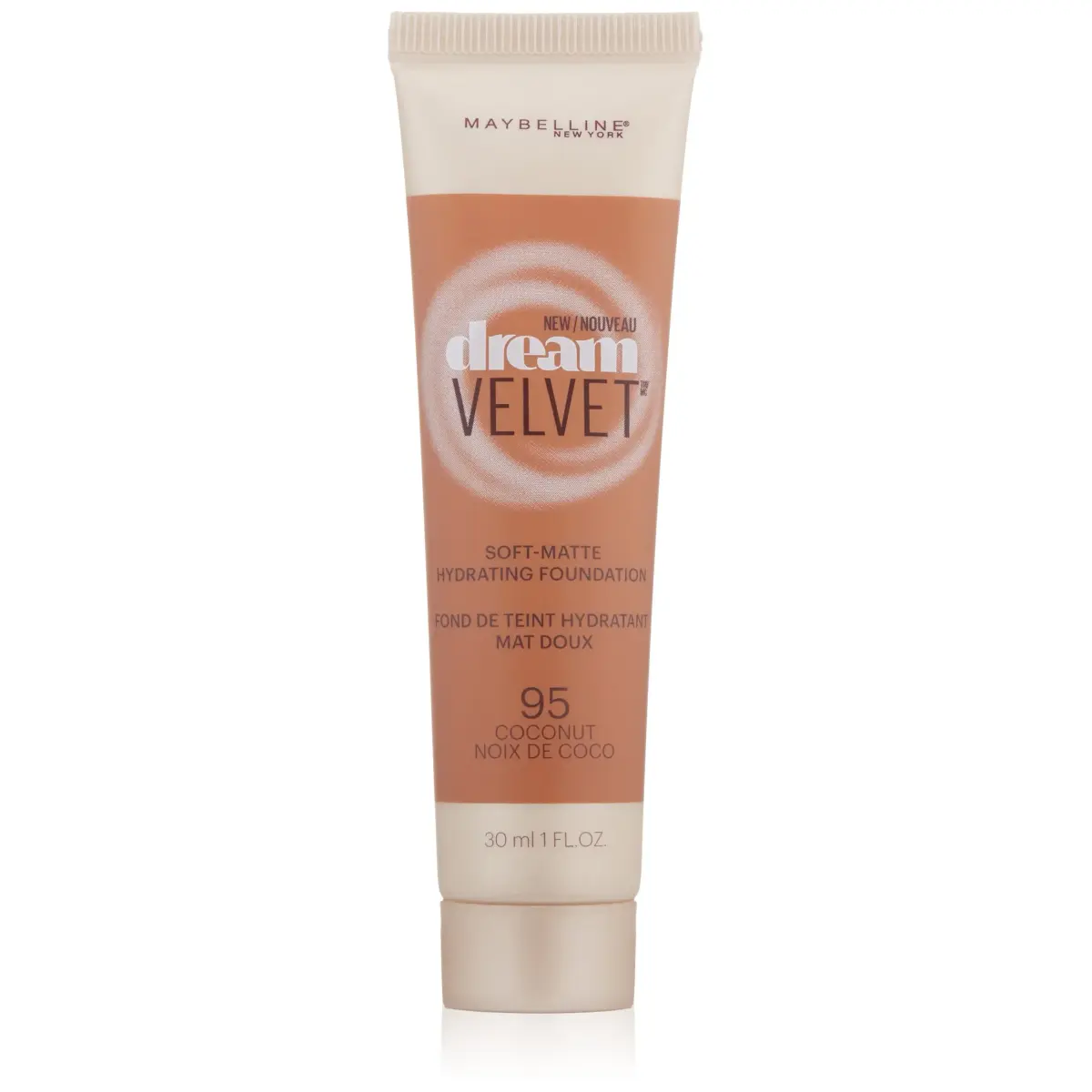 Maybelline New York Dream Velvet Soft-Matte Hydrating Foundation Cocoa Coconut 1 fl. oz. - main product image