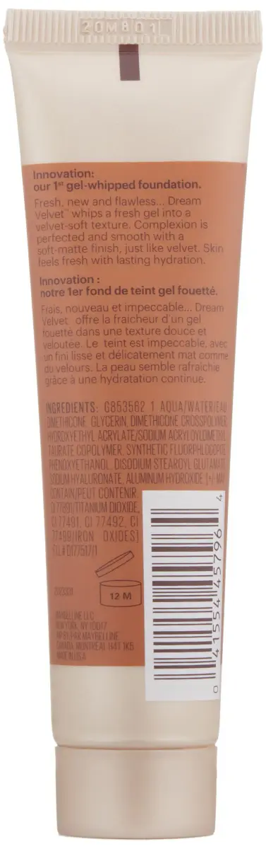 Maybelline New York Dream Velvet Soft-Matte Hydrating Foundation Cocoa Coconut 1 fl. oz. - view 2