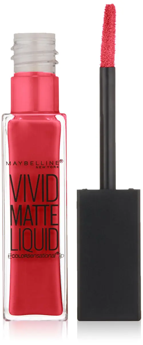 Maybelline New York Color Sensational Vivid Matte Liquid Lipstick, Fuchsia Ecstasy, 7.7ml (0.26 fl. oz.) | High Pigment Matte Finish - view 2