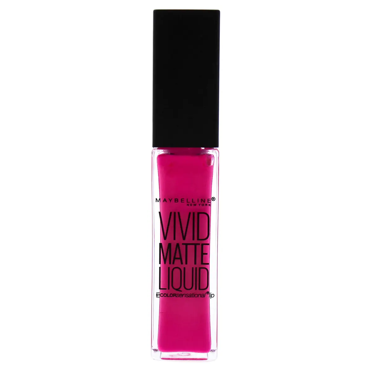 Maybelline New York Color Sensational Vivid Matte Liquid Lipstick Electric Pink 7.7ml (0.26 fl. oz.) | High Pigment Matte Finish - main product image