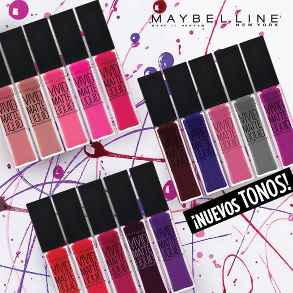 Maybelline New York Color Sensational Vivid Matte Liquid Lipstick Vivid Violet 7.7ml (0.26 fl. oz.) - view 6