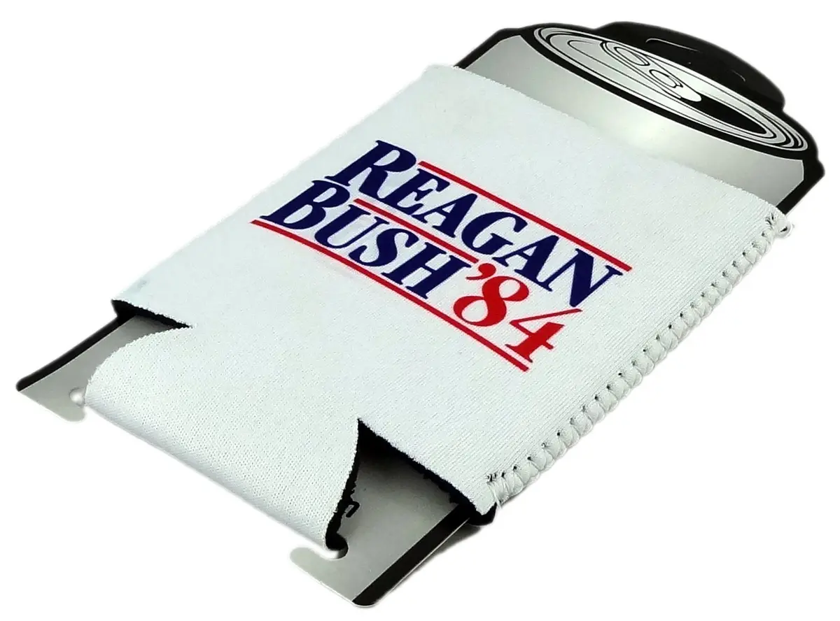 Funny Guy Mugs Reagan Bush '84 Collapsible Neoprene Can Coolie - Drink Cooler (12 oz) - view 4