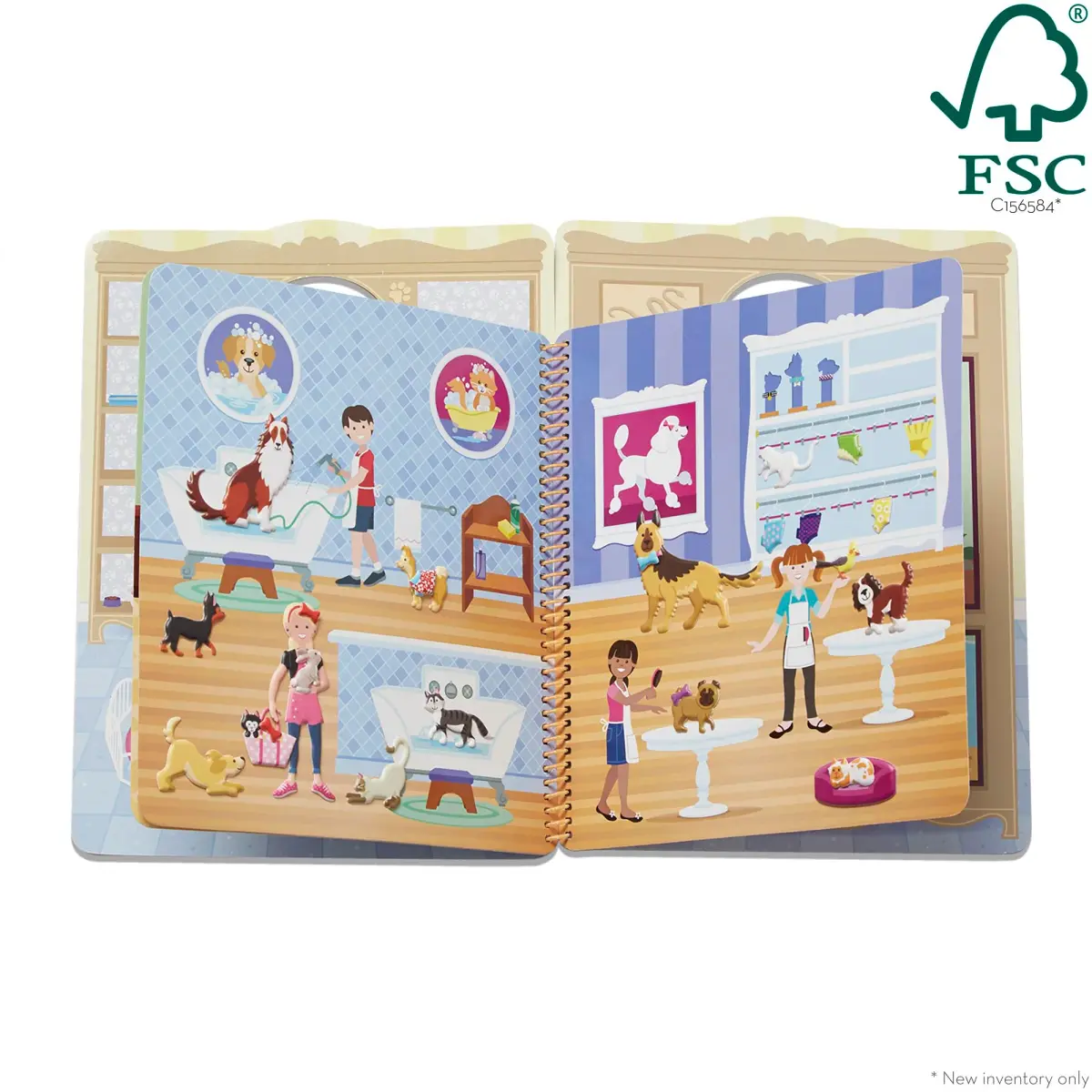 Melissa & Doug Pet Place Puffy Sticker Activity Book | Reusable Stickers & 10 Scenes - view 8