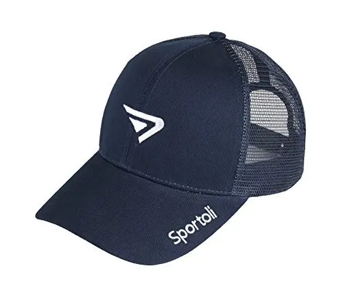 Sportoli Kids & Adult Cotton Blend & Mesh Snapback Baseball Cap Navy | Adjustable Fit - main product image