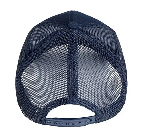 Sportoli Kids & Adult Cotton Blend & Mesh Snapback Baseball Cap Navy | Adjustable Fit - view 6