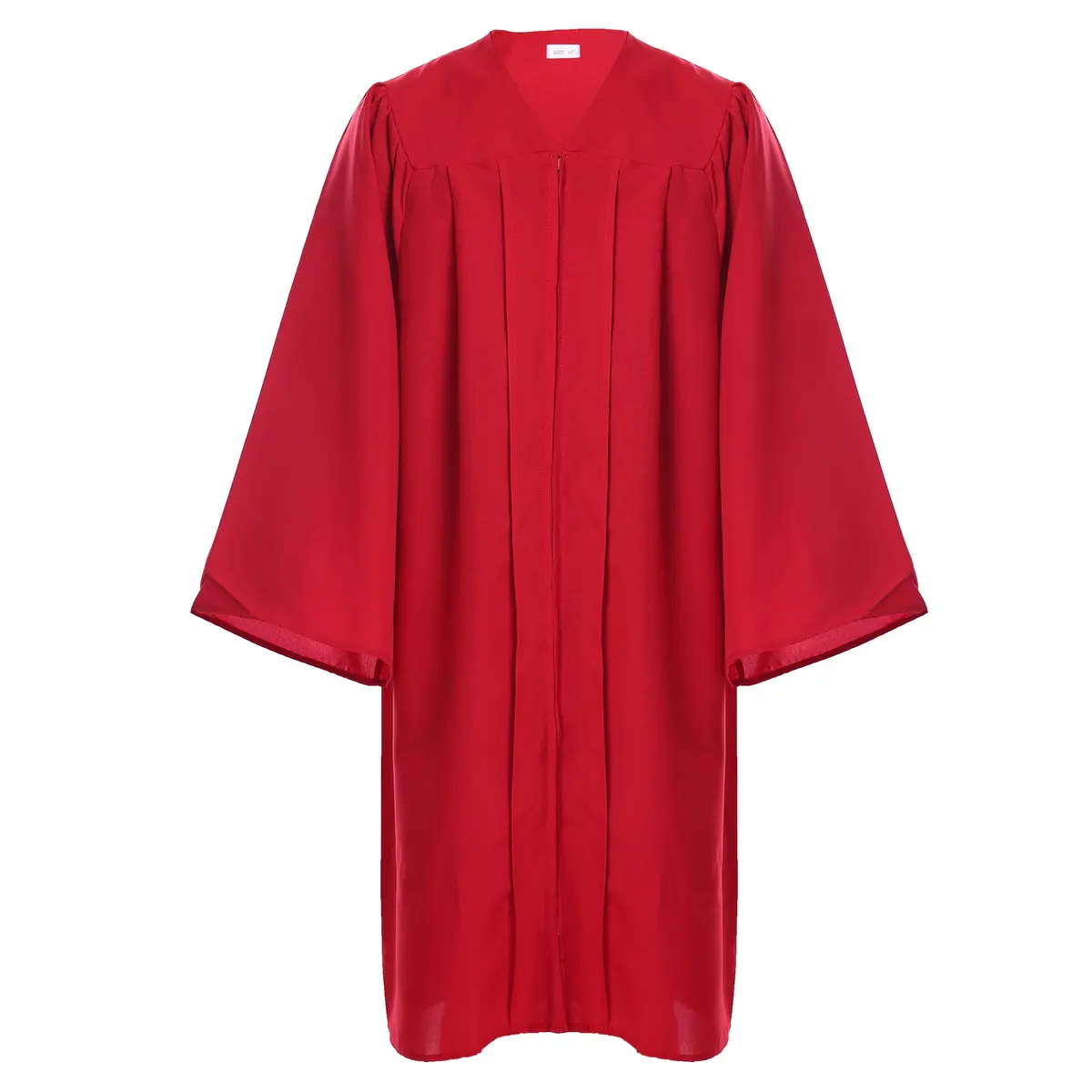 Newrara Graduation Gown Cap Tassel Set (XX-Small 39, Red) | Classic Polyester, Full Fit, Easy Zipper - view 3