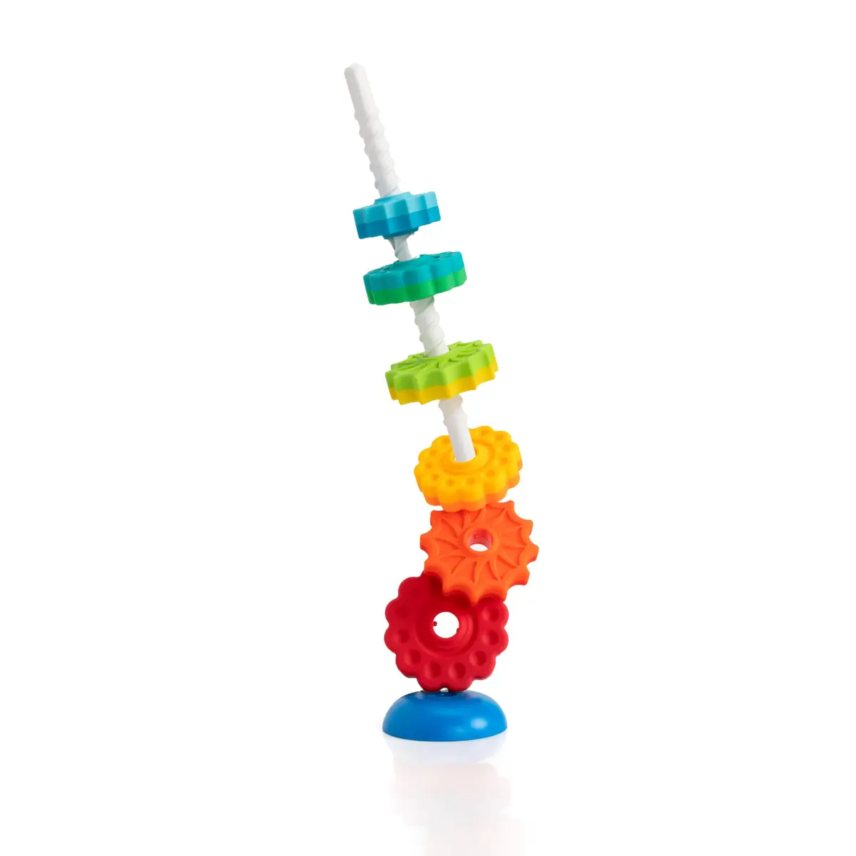 Fat Brain Toys SpinAgain Baby Stacking & Spinning Toy for Toddlers Ages 1+ | Develops Coordination & Cause-Effect - main product image