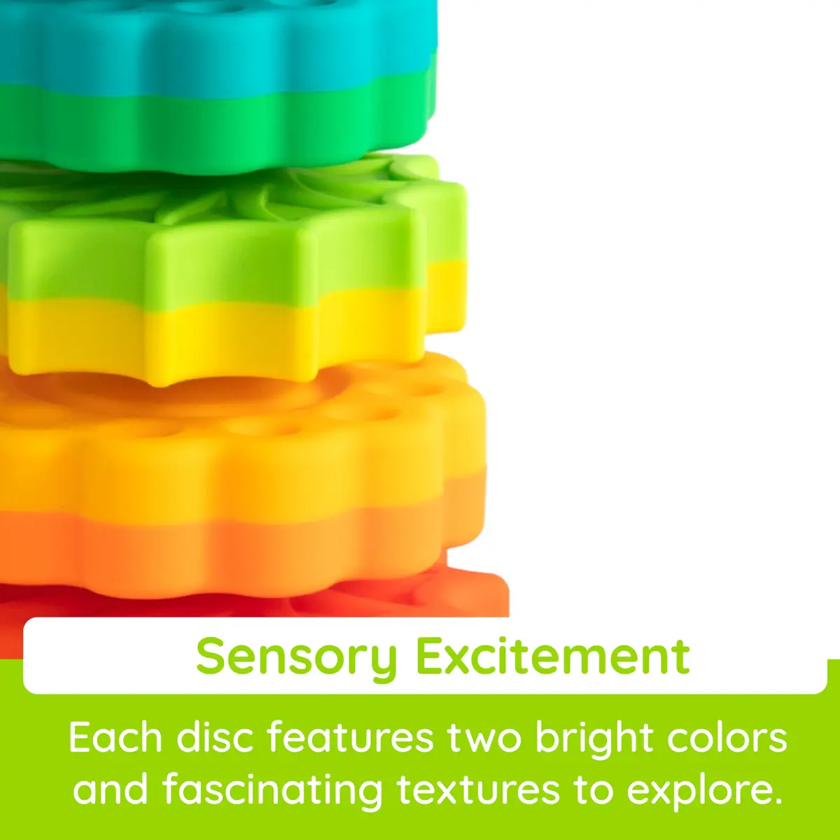 Fat Brain Toys SpinAgain Baby Stacking & Spinning Toy for Toddlers Ages 1+ | Develops Coordination & Cause-Effect - view 8