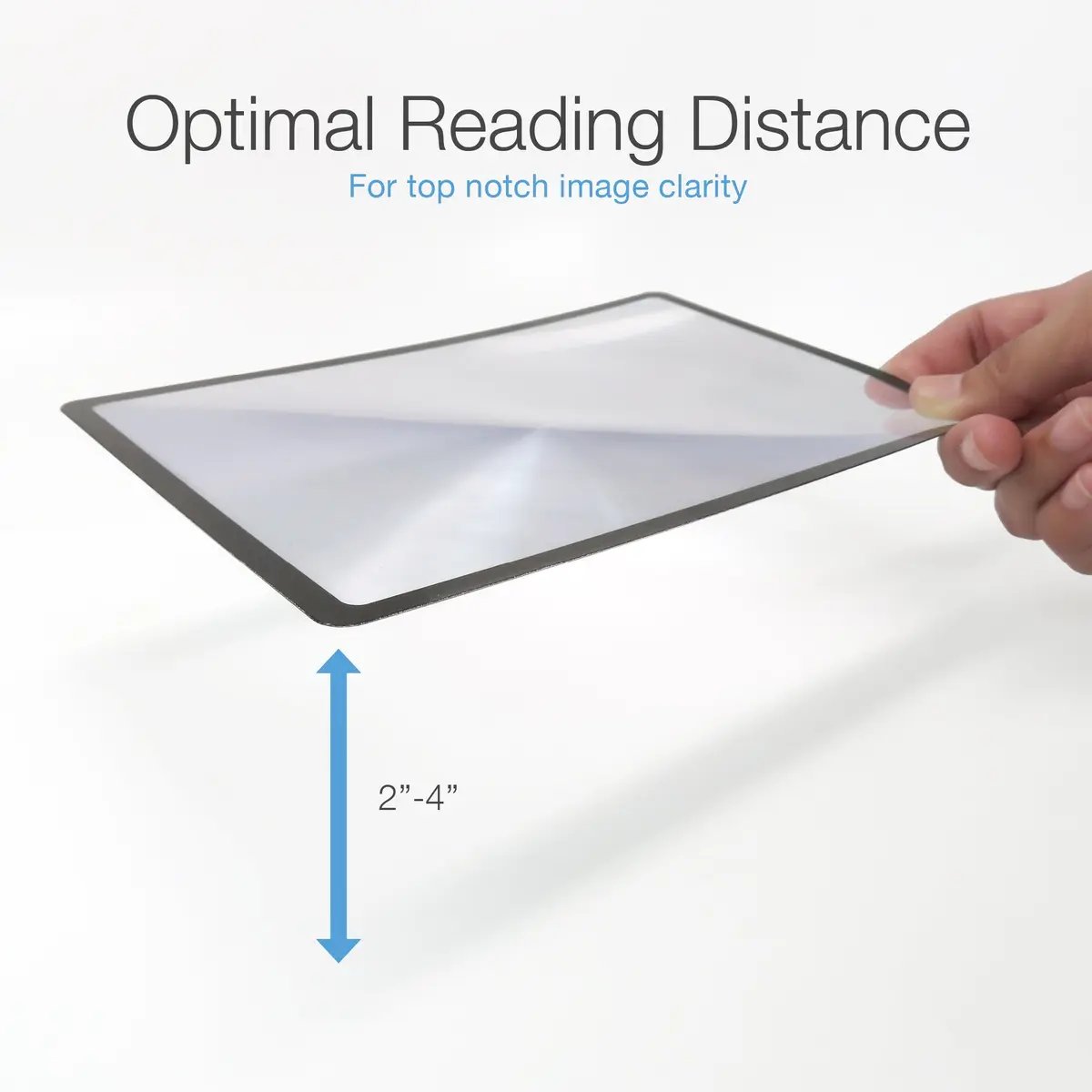 MagniPros Premium 3X (300%) Page Magnifying Fresnel Lens 4.5" x 7" | Ideal for reading small prints & low vision aids - view 7