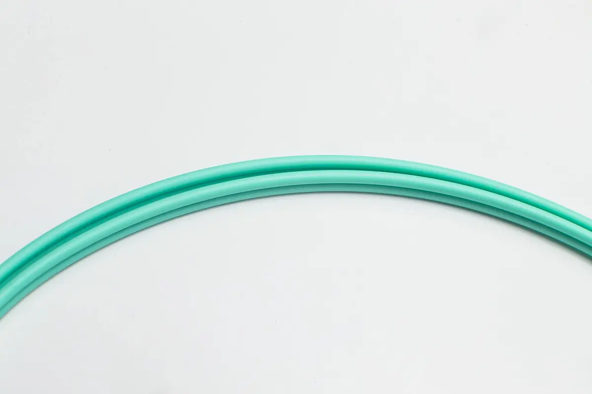FCD 0.5M OM4 LC-LC Fiber Patch Cable | 10Gb Duplex Multimode, 50/125µm, Aqua Jacket - view 3