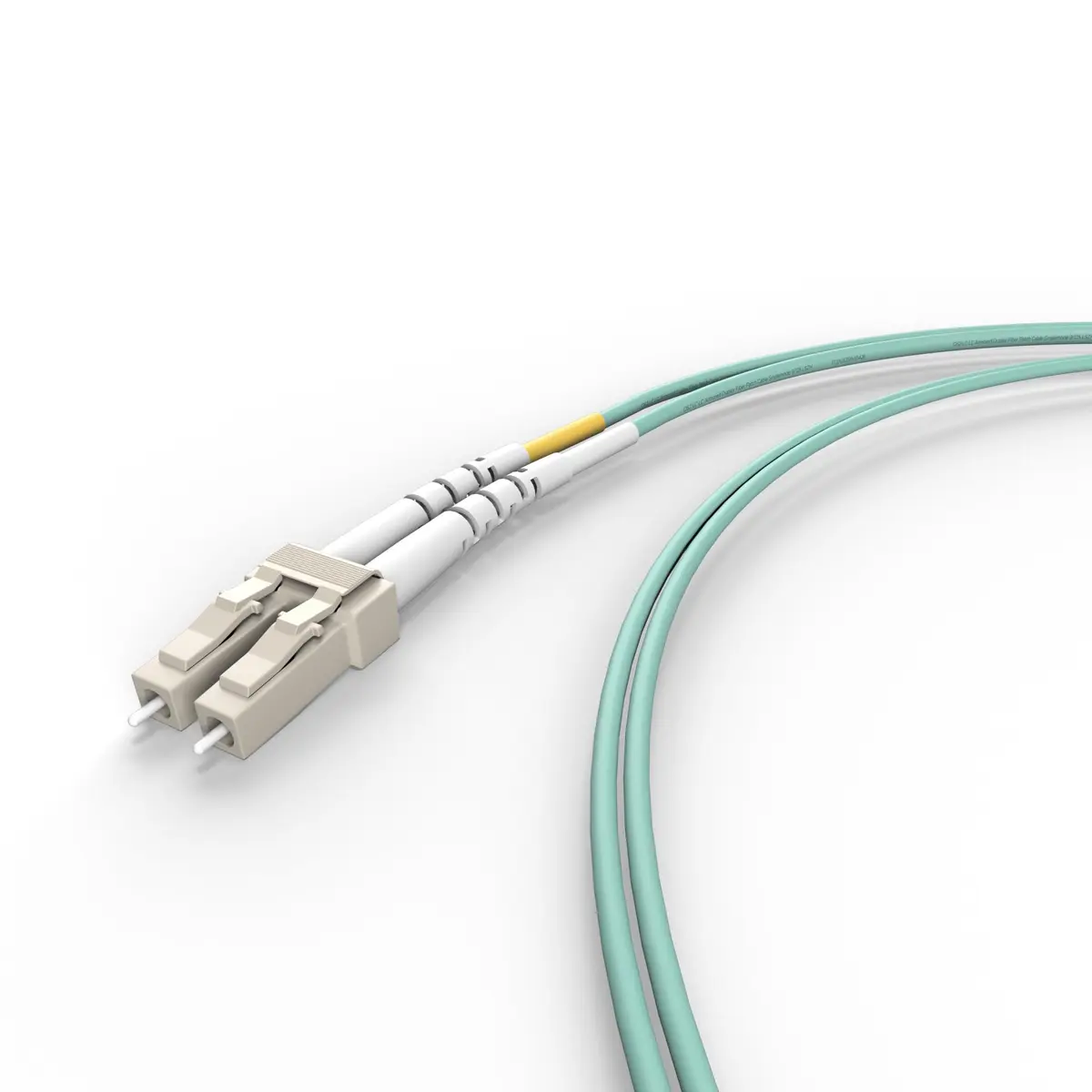 FCD LC-ST OM4 Fiber Patch Cable - 0.5M | 10Gb Duplex Multimode, 50/125µm, LC-ST Connectors - view 2