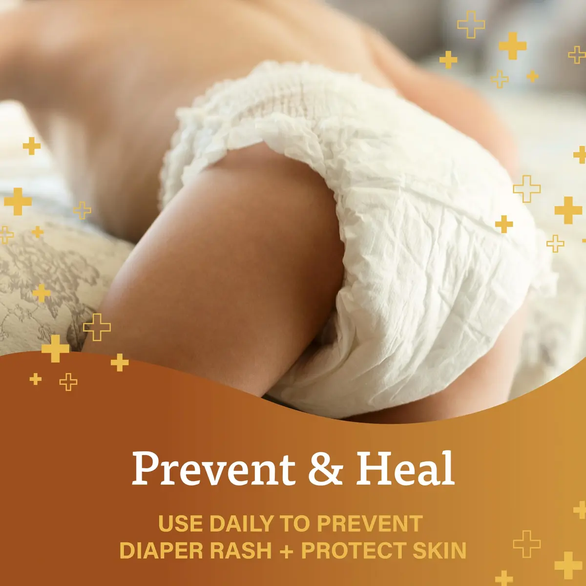 A+D Diaper Rash Ointment 16 oz | Moisturizing Skin Protectant with Vitamins A & D for Sensitive Baby Skin - view 3