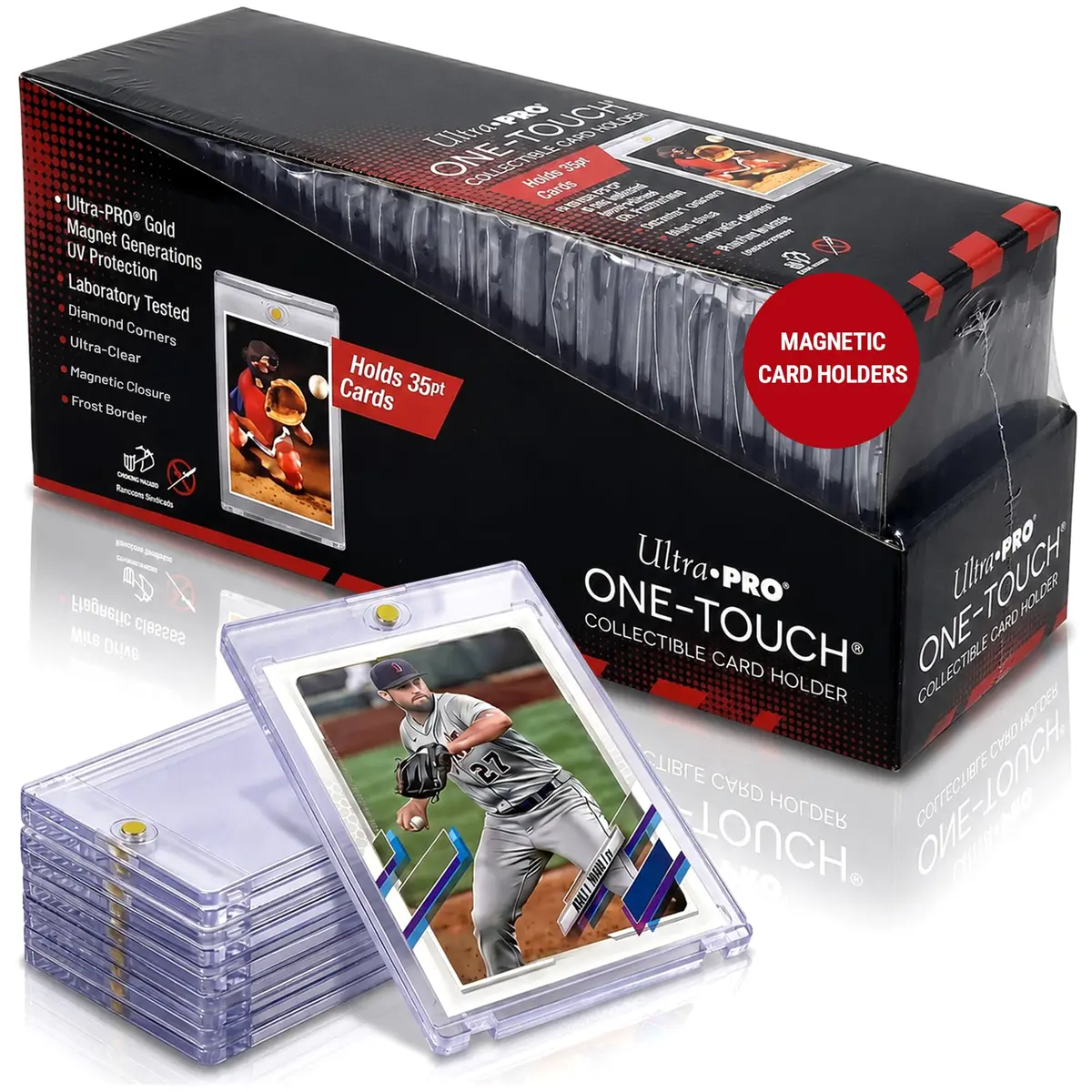 Ultra Pro Magnetic Card Holder 35pt | Clear Display with UV Blocking for Standard Cards - main product image