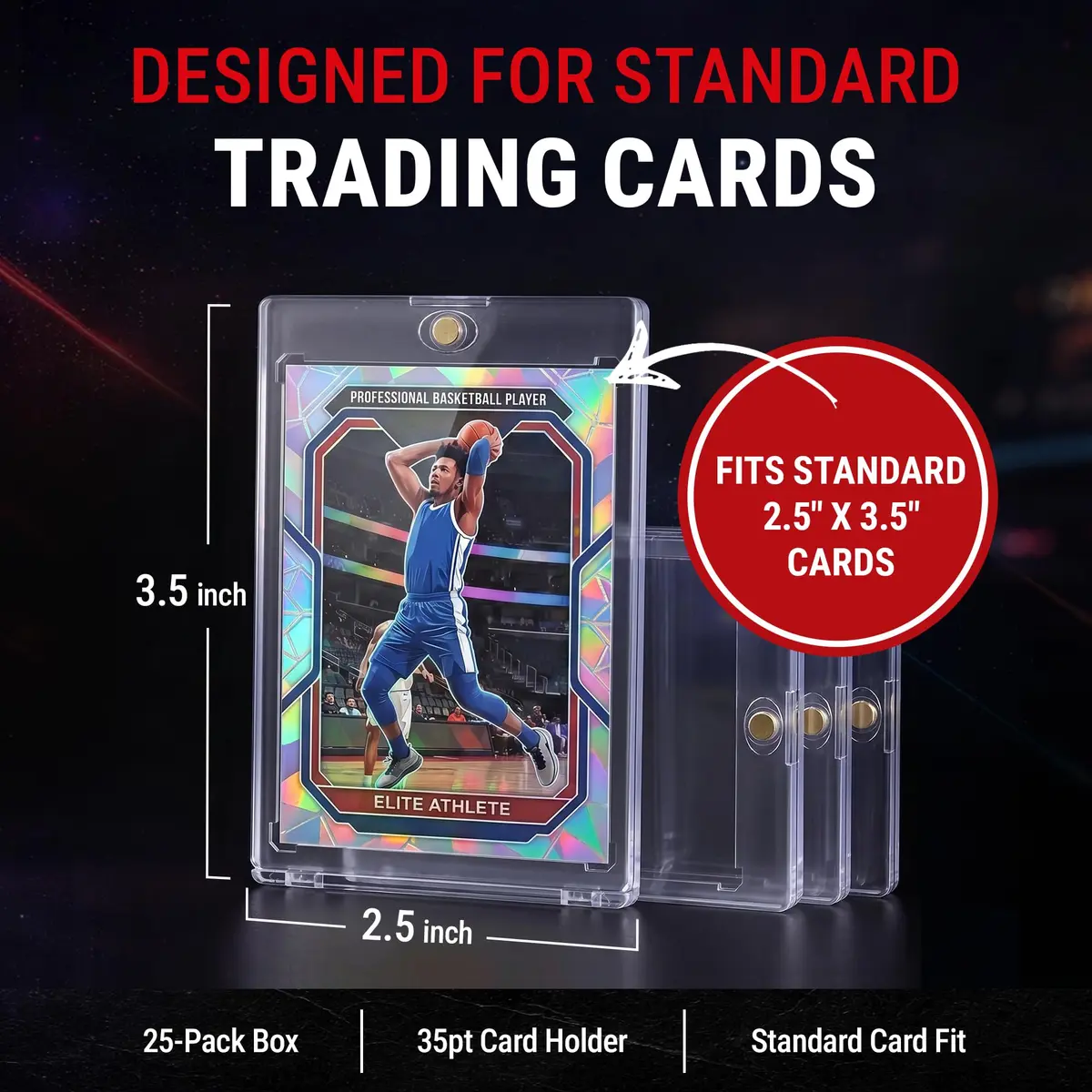 Ultra Pro Magnetic Card Holder 35pt | Clear Display with UV Blocking for Standard Cards - view 5