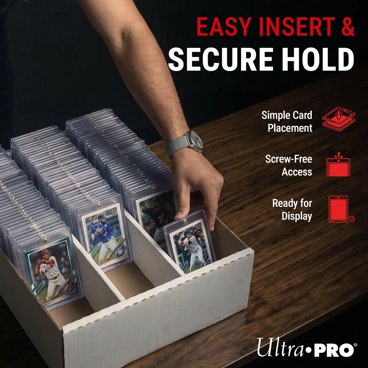 Ultra Pro Magnetic Card Holder 35pt | Clear Display with UV Blocking for Standard Cards - view 4