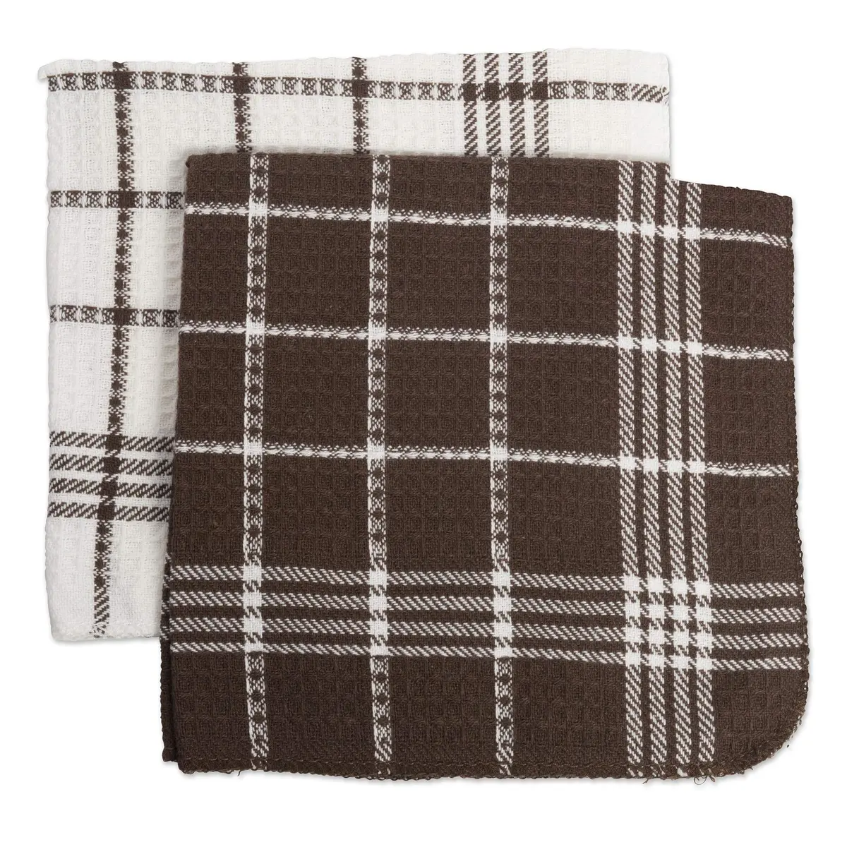 DII Waffle Weave Kitchen Collection Dishcloth Set 13x13" (33x33 cm) | Absorbent & Quick-Dry Cotton - view 2