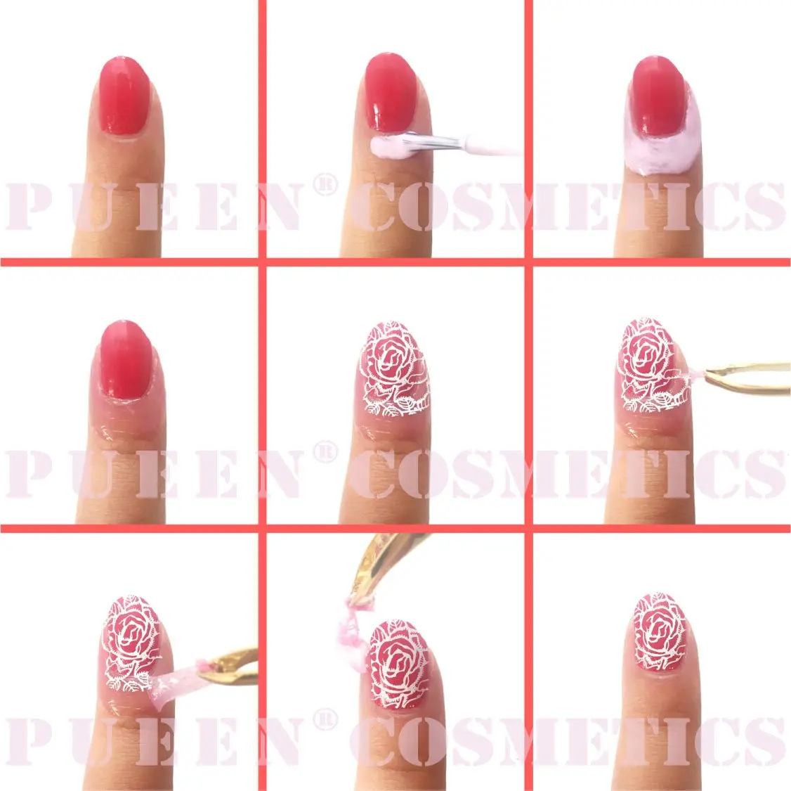 PUEEN Latex Tape Peel Off Cuticle Guard 15ml Pink | Dries Clear Pink for Easy Cleanup - view 5