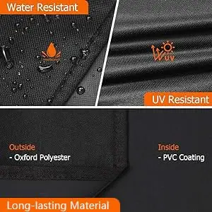 iCOVER 70 Inch Heavy-Duty Waterproof Grill Cover | Fits Weber, Char-Broil, Dyna-Glo & More - view 6