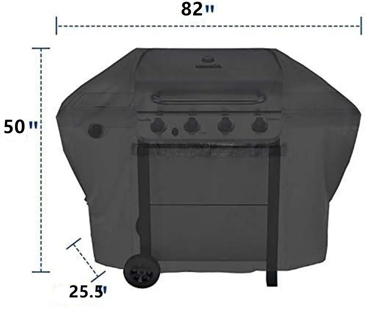 iCOVER 82 Inch Grill Cover Charcoal | Heavy Duty Waterproof Outdoor BBQ Cover for Weber, Char-Broil, Brinkmann, etc. - view 5