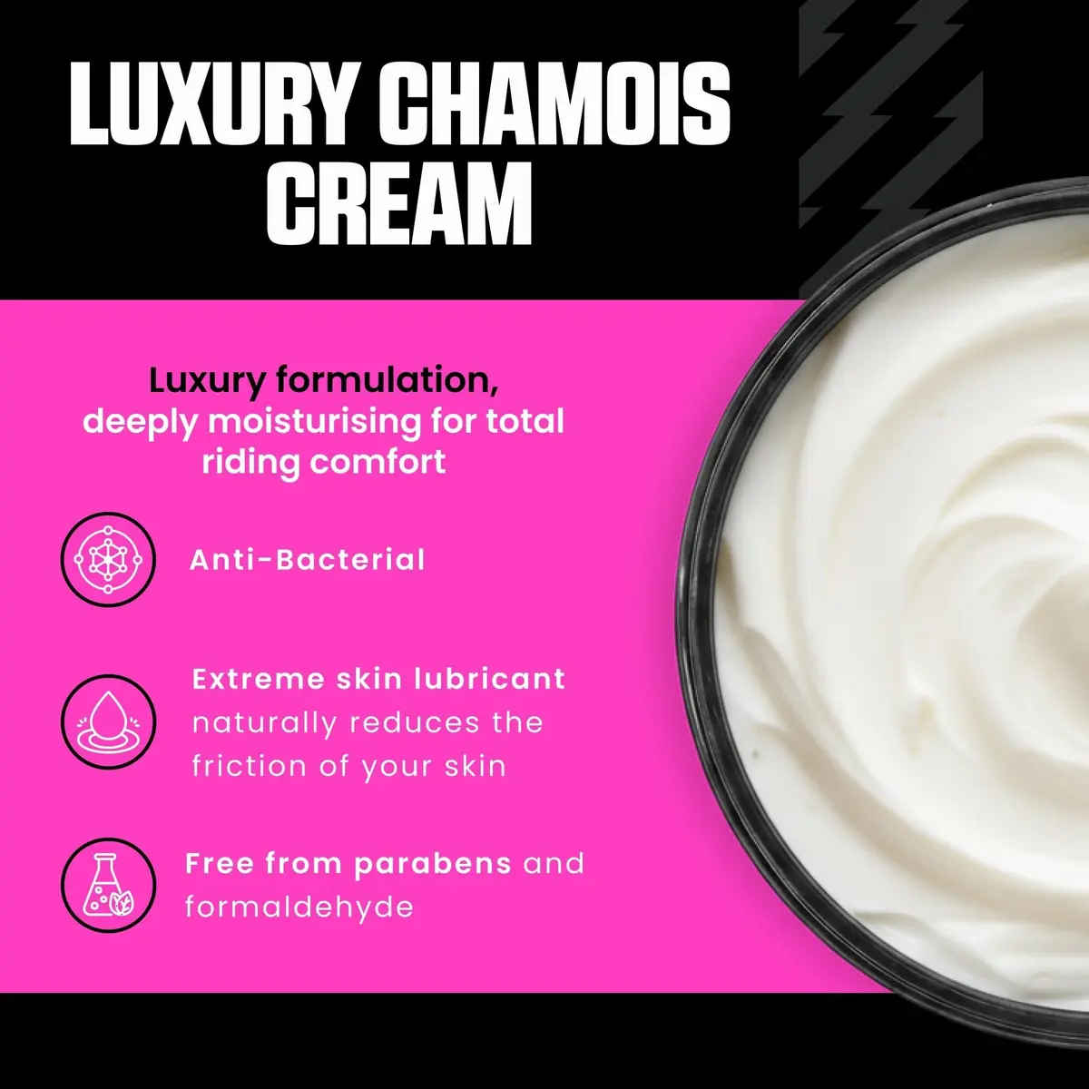 Muc-Off Luxury Chamois Cream Cycling, Anti-Chafing, 250ml | Deep Moisturizer for Long Rides - view 2
