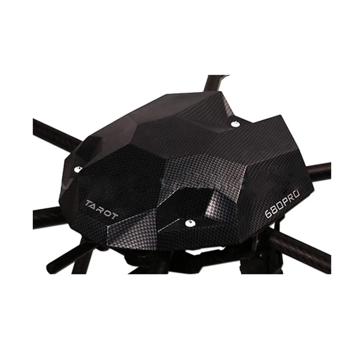 TAROT TL2851 680PRO Carbon Fiber Pattern Canopy Hood Head Cover 259cm (10.2in) | For Multi-Axis Aircraft - view 2