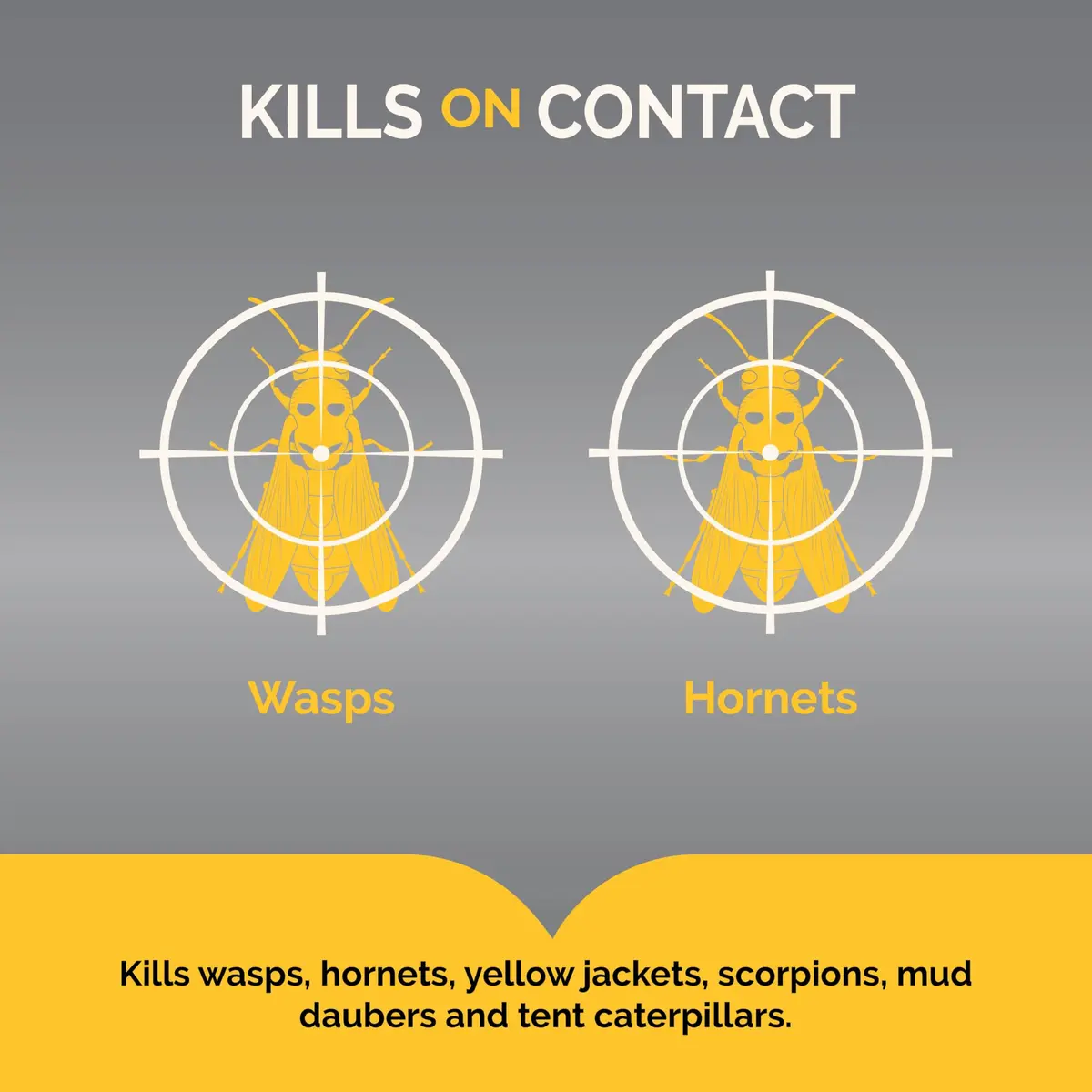 Hot Shot Wasp & Hornet Killer Aerosol Spray 496 ml (17.5 Fl Oz) 12-Pack | Kills Wasps, Hornets, Yellow Jackets & More on Contact - view 2