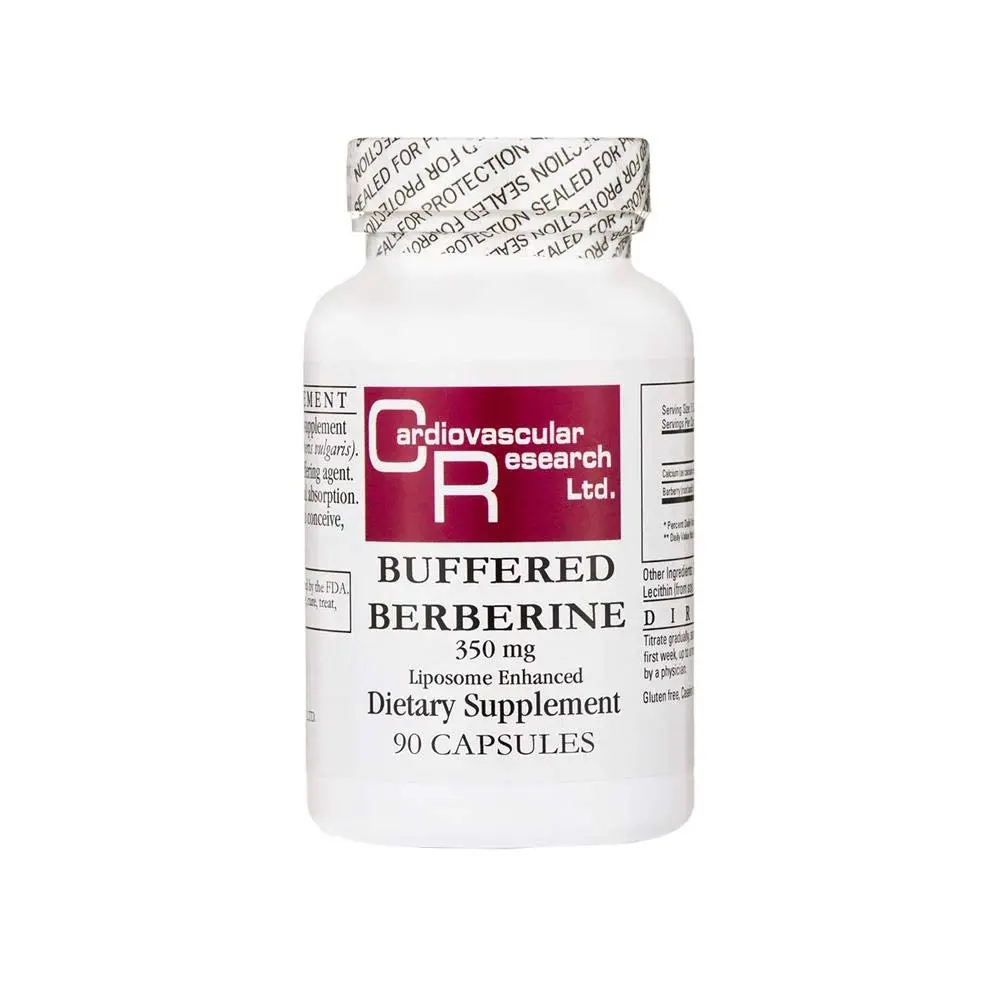 Cardiovascular Research Buffered Berberine 350 Mg | Herbal Supplement for Heart Support | 90 Capsules - main product image