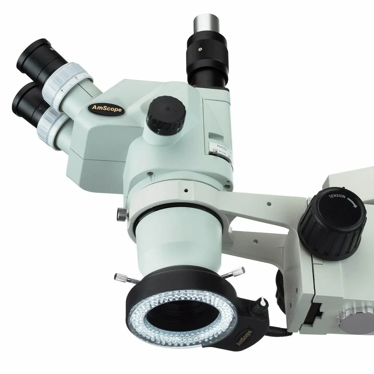 AmScope LED-144B-ZK 144-LED Ring Light for Microscopes 60mm Inner Diameter | Variable Intensity Shadow-Free Illumination - view 4