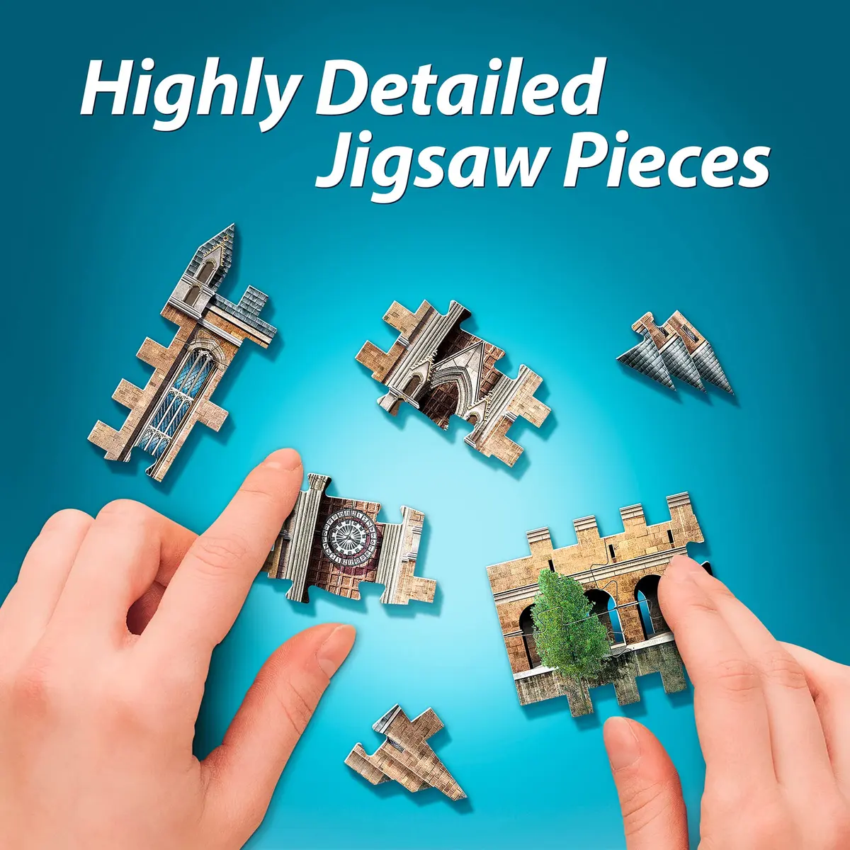 Wrebbit 3D Puzzle Hogwarts Great Hall | Harry Potter Castle Collection |850 Pieces | Build & Journey - view 6