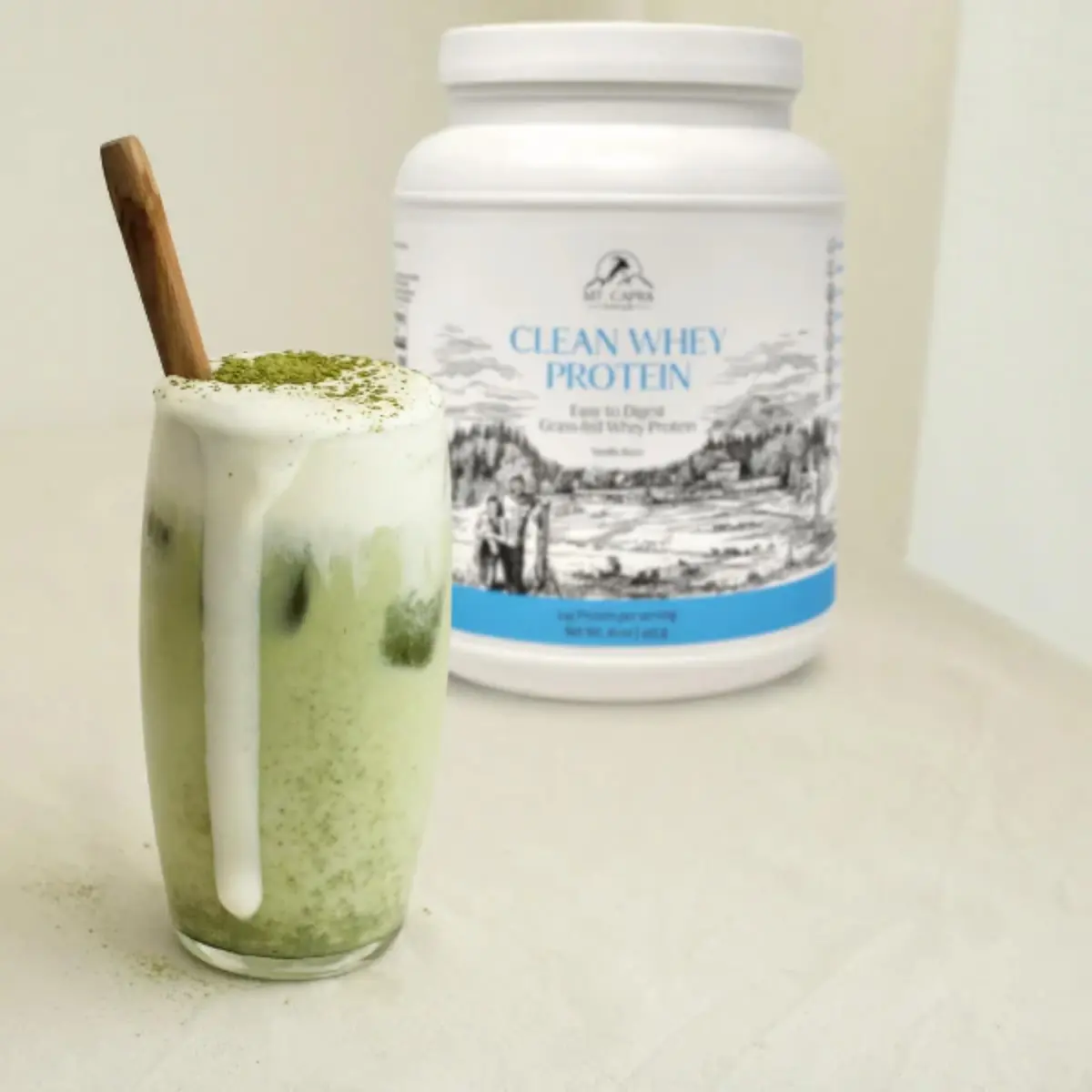 Mt. Capra Clean Whey Protein | 24 g Protein Per Serving | Vanilla Bean - view 8