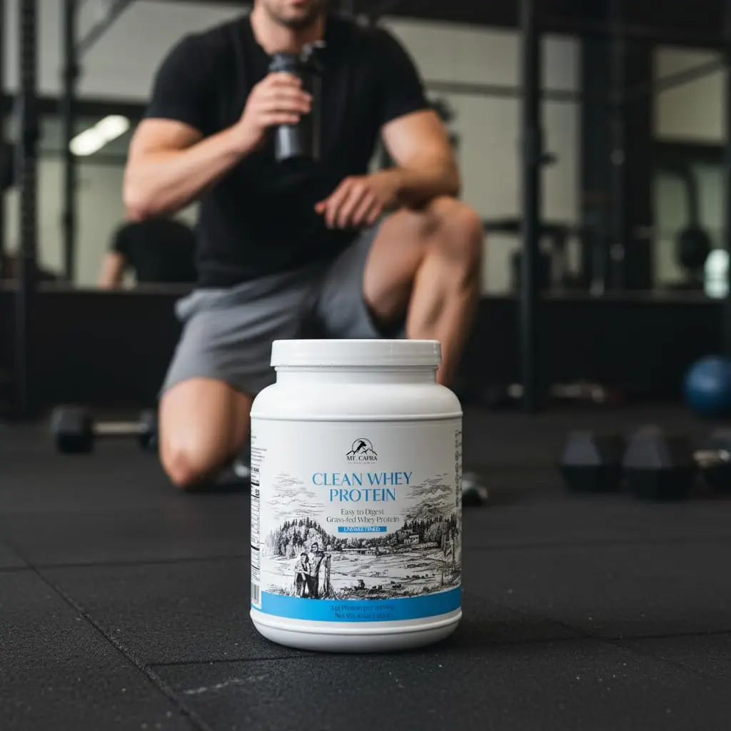 Mt. Capra Clean Whey Protein | 24 g Protein Per Serving | Unsweetened - view 8