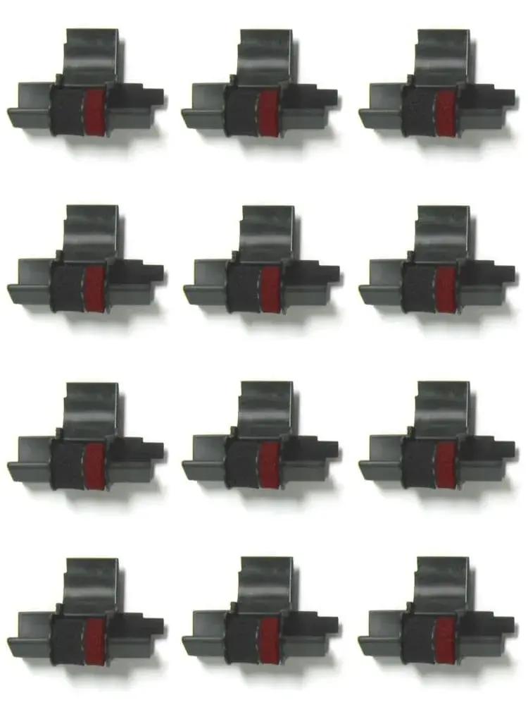Compumatic Calculator Ink Roller Black/Red 12-Pack | Replaces IR40T CP13 EA772R - main product image