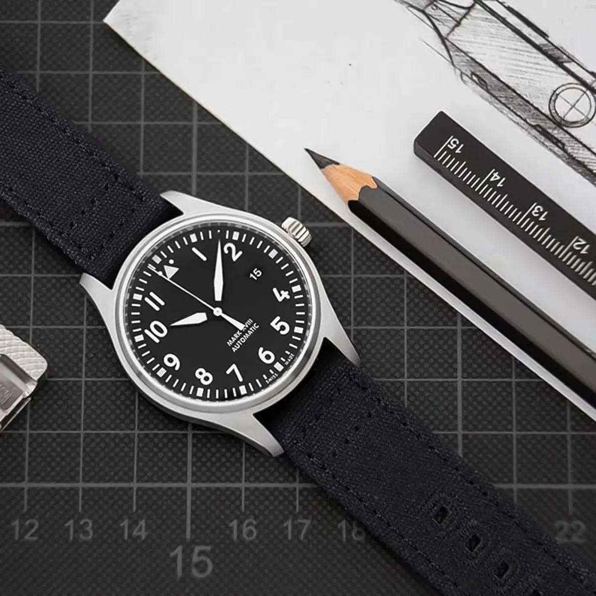 Ritche Canvas Watch Band 18mm | Quick Release, Vintage Style, Suitable for Men & Women - view 2