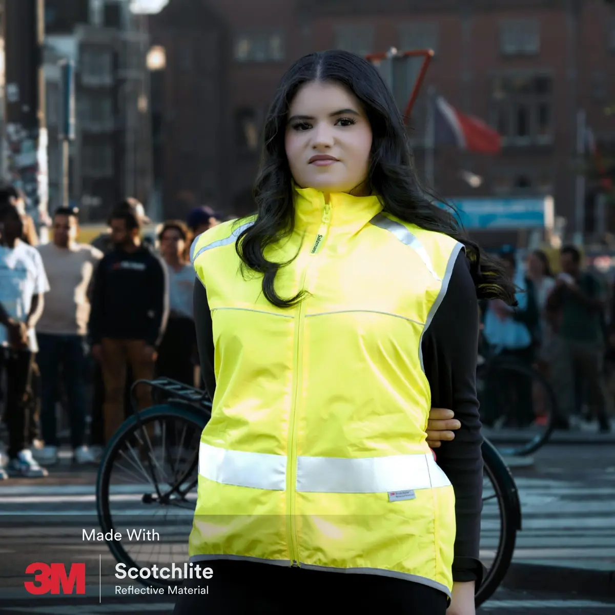 Salzmann Reflective Running Vest | Lightweight, Breathable Hi Vis Vest - view 2