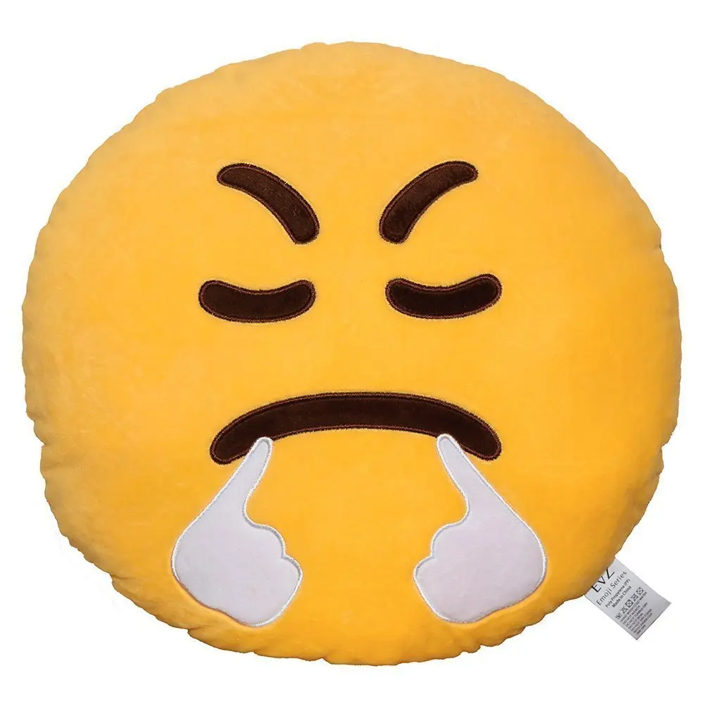 EvZ Triumph Plush Pillow 32cm | Soft, Vibrant Emoji Cushion for Office & Gifts - main product image