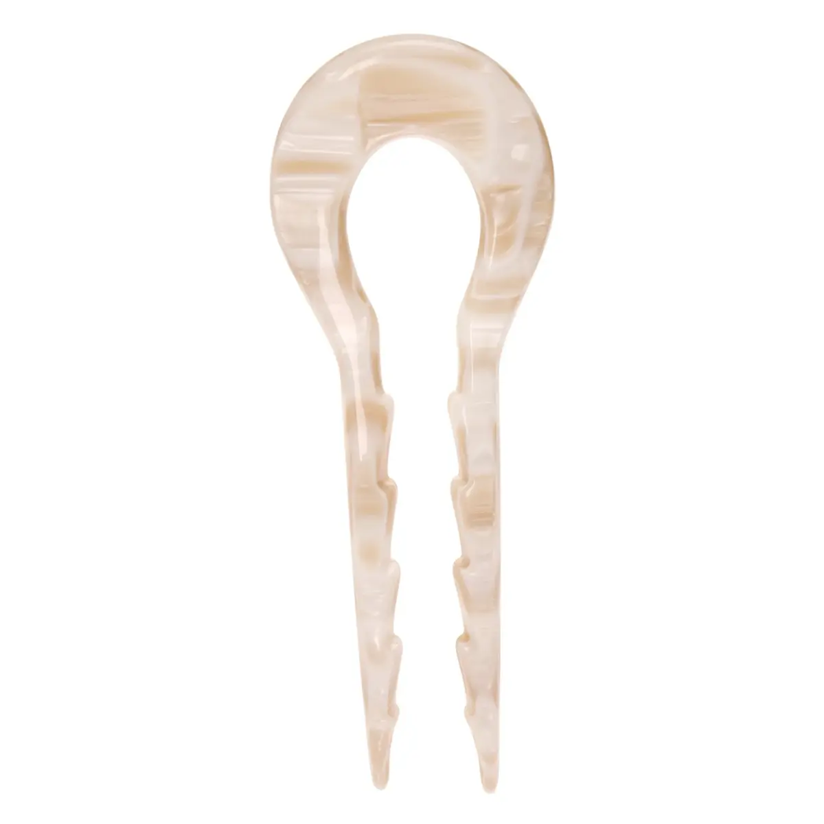 France Luxe Notched Chignon Pin Alba | Handcrafted in France for Secure Hold - main product image