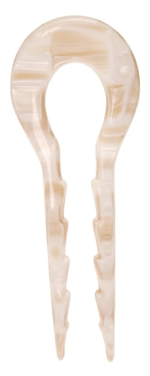 France Luxe Notched Chignon Pin Alba | Handcrafted in France for Secure Hold - main product image