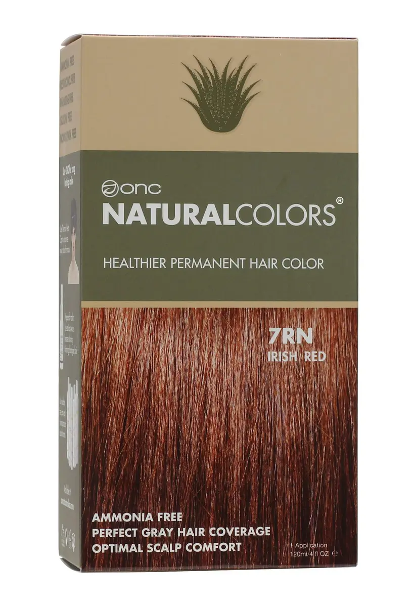ONC NATURALCOLORS (7RN Irish Red) 120 mL | Heat Activated Organic Hair Dye with 100% Gray Coverage - main product image