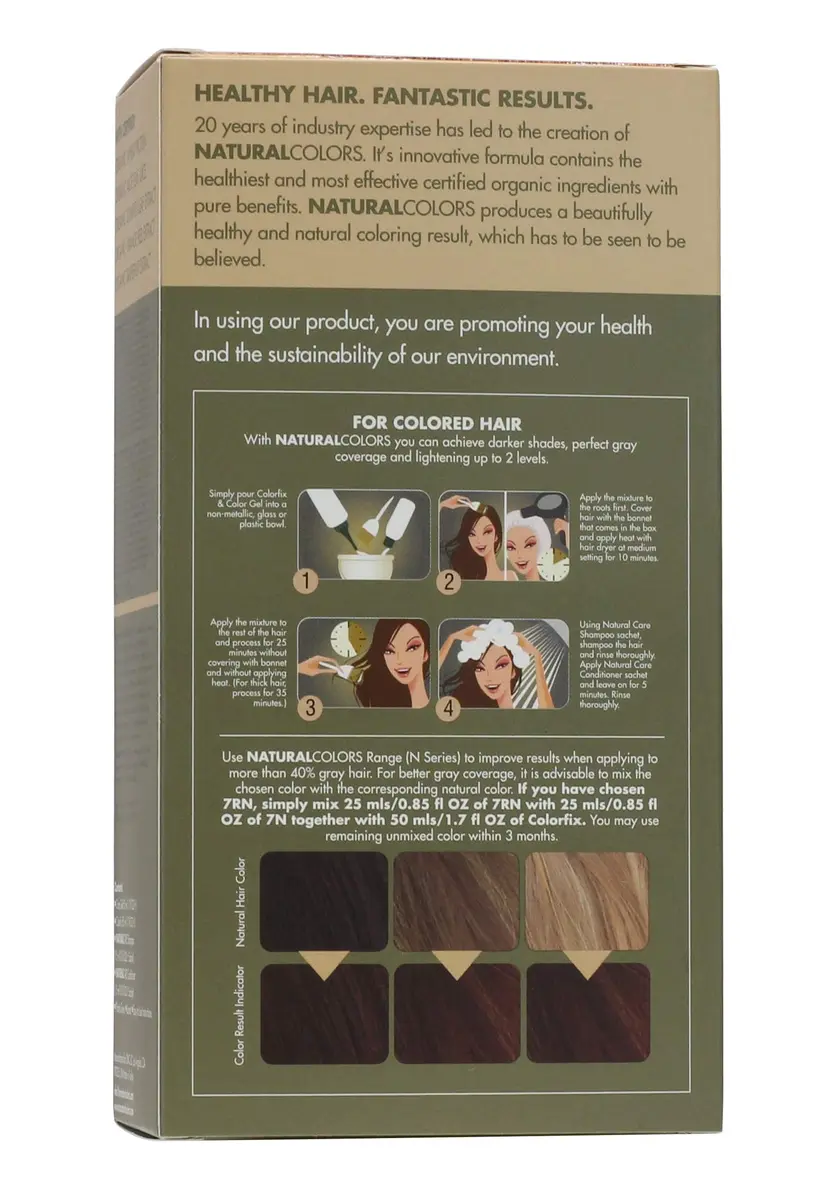 ONC NATURALCOLORS (7RN Irish Red) 120 mL | Heat Activated Organic Hair Dye with 100% Gray Coverage - view 2