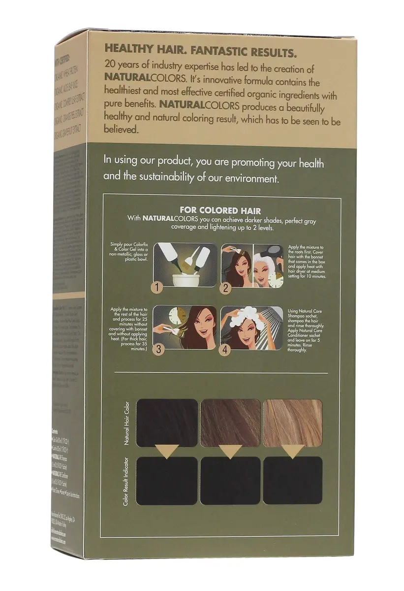ONC NATURALCOLORS 1N Black Hair Dye 120mL | Organic, Ammonia-Free, Gray Coverage - view 2