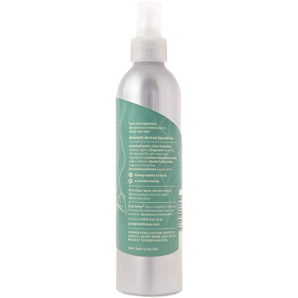 Grab Green Room and Fabric Freshener Spray, Vetiver, 21 Ounce | Natural Odor Neutralizer for Fabrics & Air - view 2