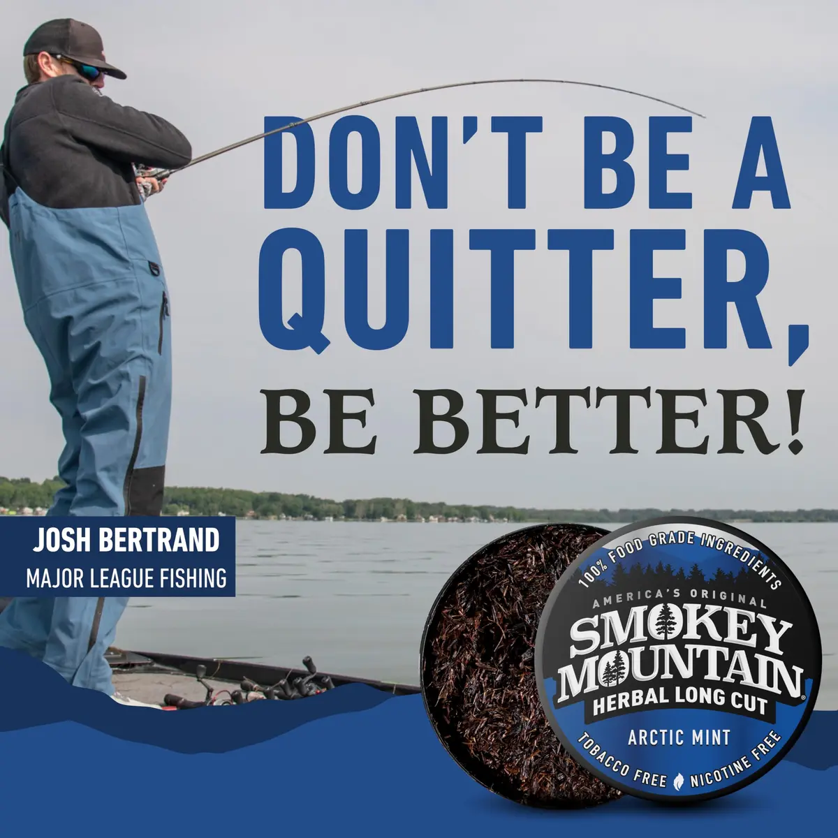 Smokey Mountain Herbal Long Cut Arctic Mint, 5 Can Box | Tobacco-Free, Nicotine-Free Herbal Snuff Alternative - view 5