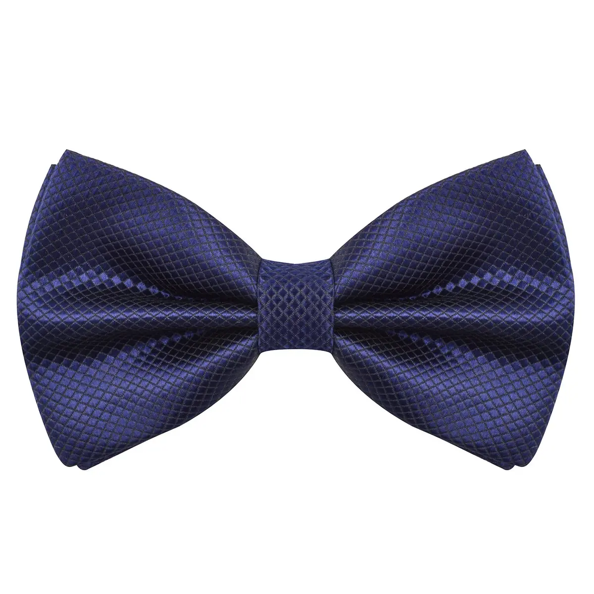 Alizeal Mens Solid Mini Squares Formal Bow Tie 4.72in Wide | Adjustable Polyester Accessory - main product image