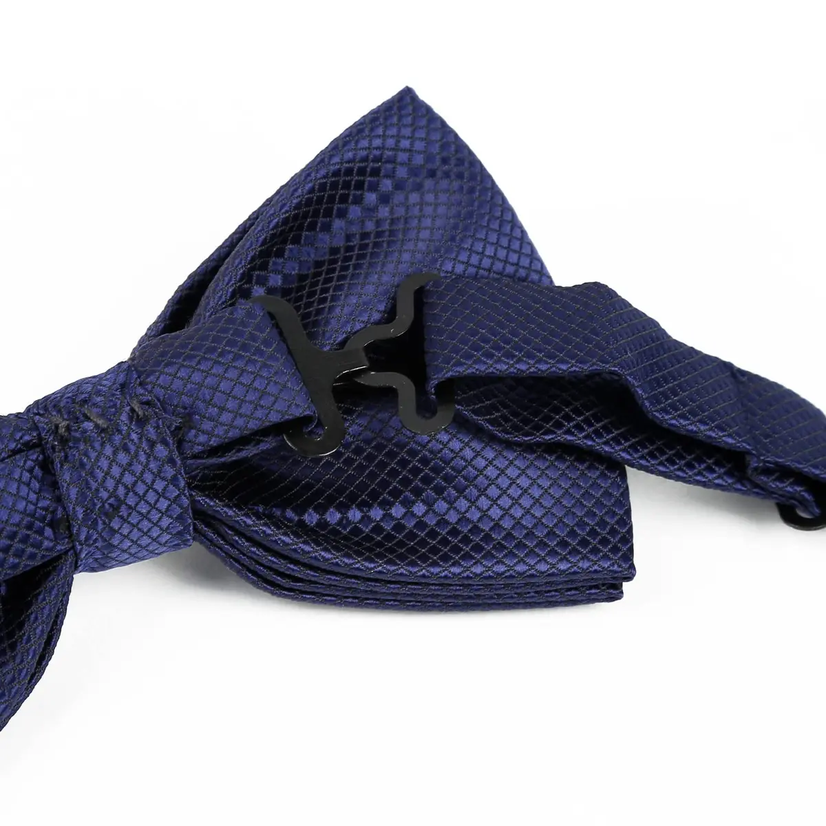 Alizeal Mens Solid Mini Squares Formal Bow Tie 4.72in Wide | Adjustable Polyester Accessory - view 4